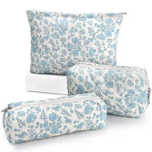 Makeup Bag 3 Pieces Large Capacity Cosmetic Bag Travel Toiletry Bag Organizer💙